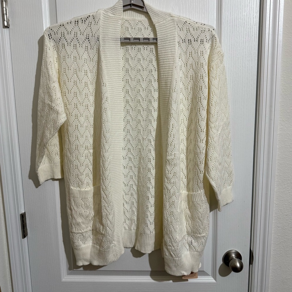 BloomChic Cream Knit Women's Cardigan
